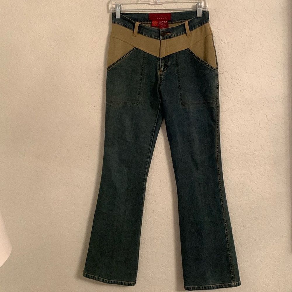 Seven Stretch Denim Flared Leg Boot Cut Women’s Jeans Size M